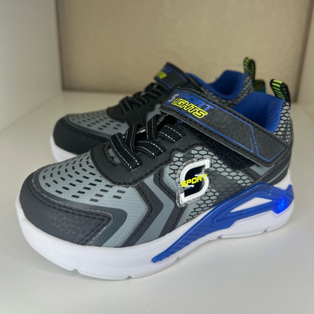S Sport By Skechers Toddler Fluxe Sneakers - Black 7T